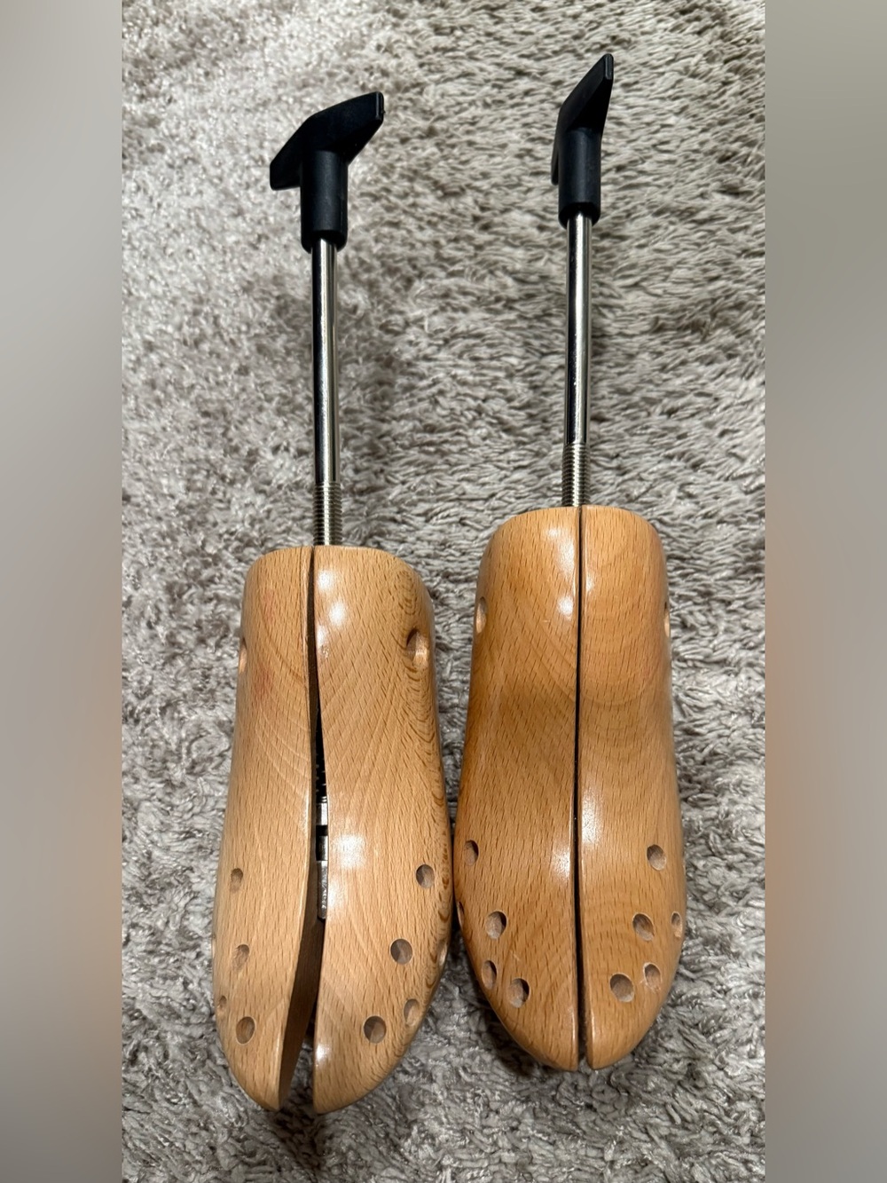 Wooden Shoe Stretchers- Natural Wood Color - Unbranded